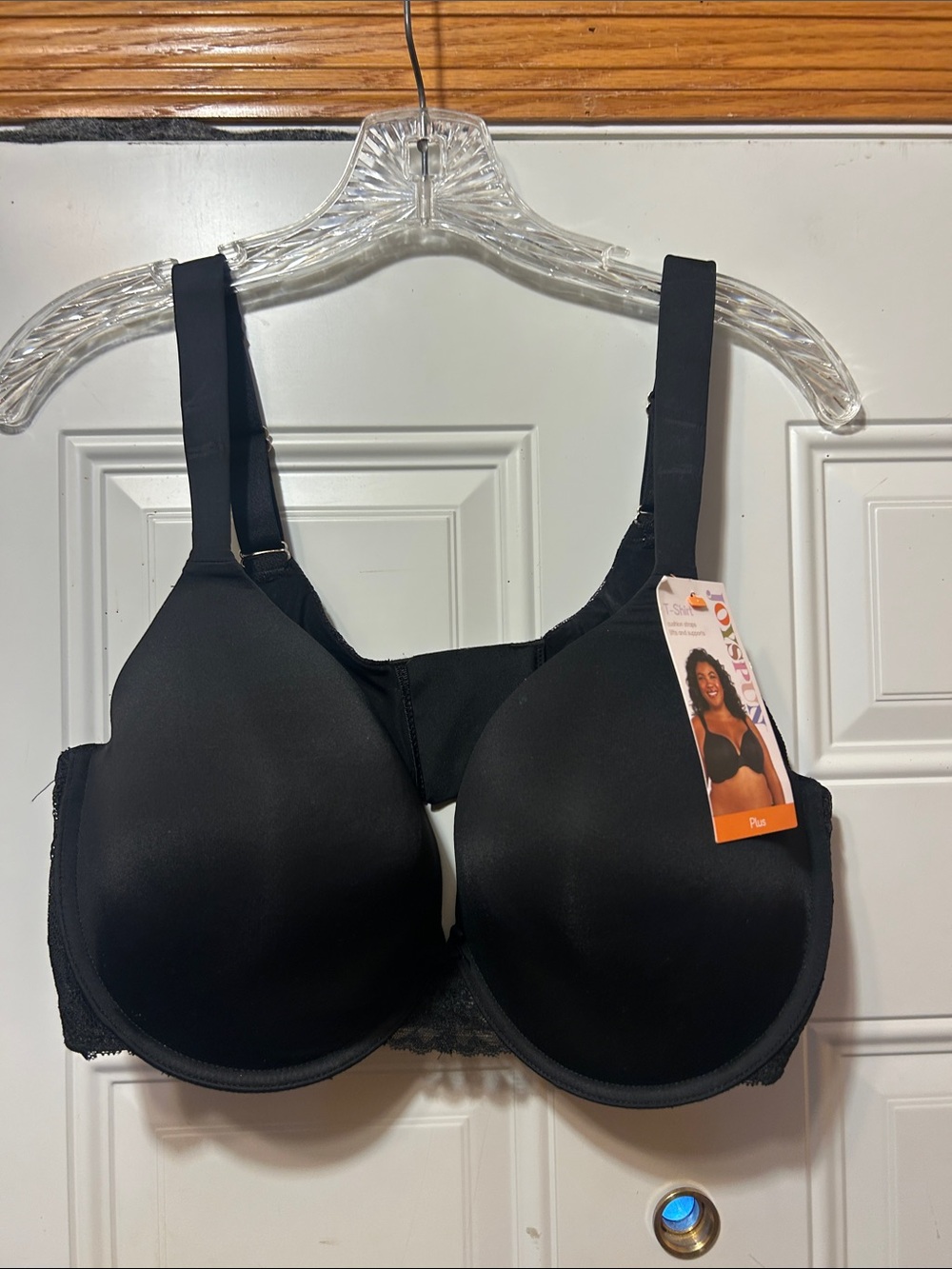 Joyspun Black T-Shirt Bra 38DDD NWT